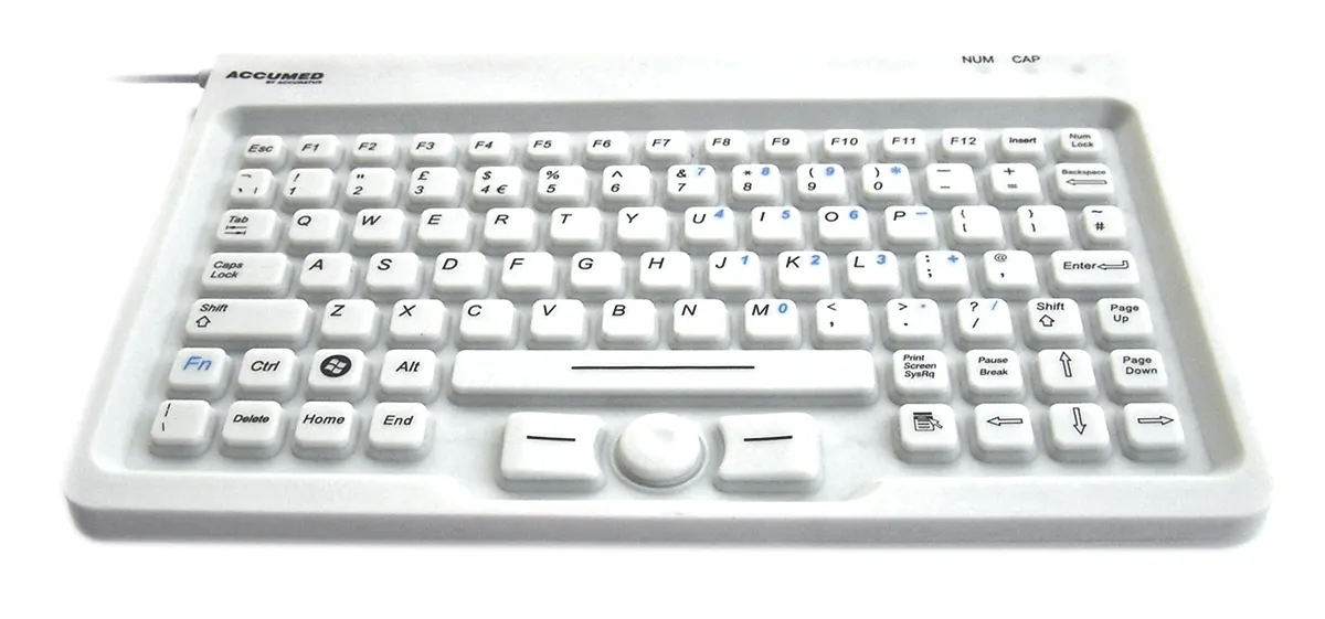 Tastiera Bianco Cablato USB Ceratech, QWERTY (UK) Standard