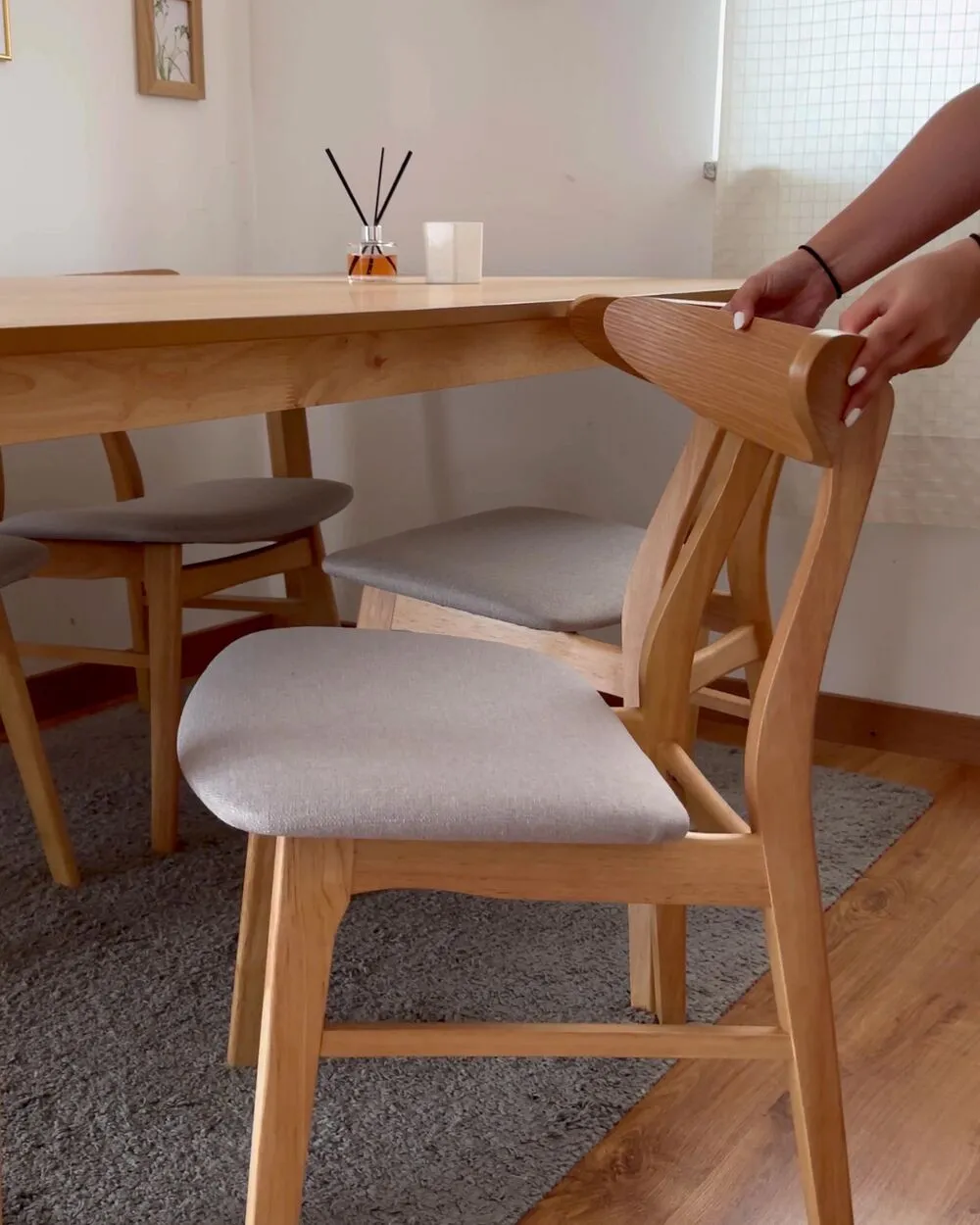 Tavolo da pranzo CAMDEN Frassino chiaro 180 cm 95 cm