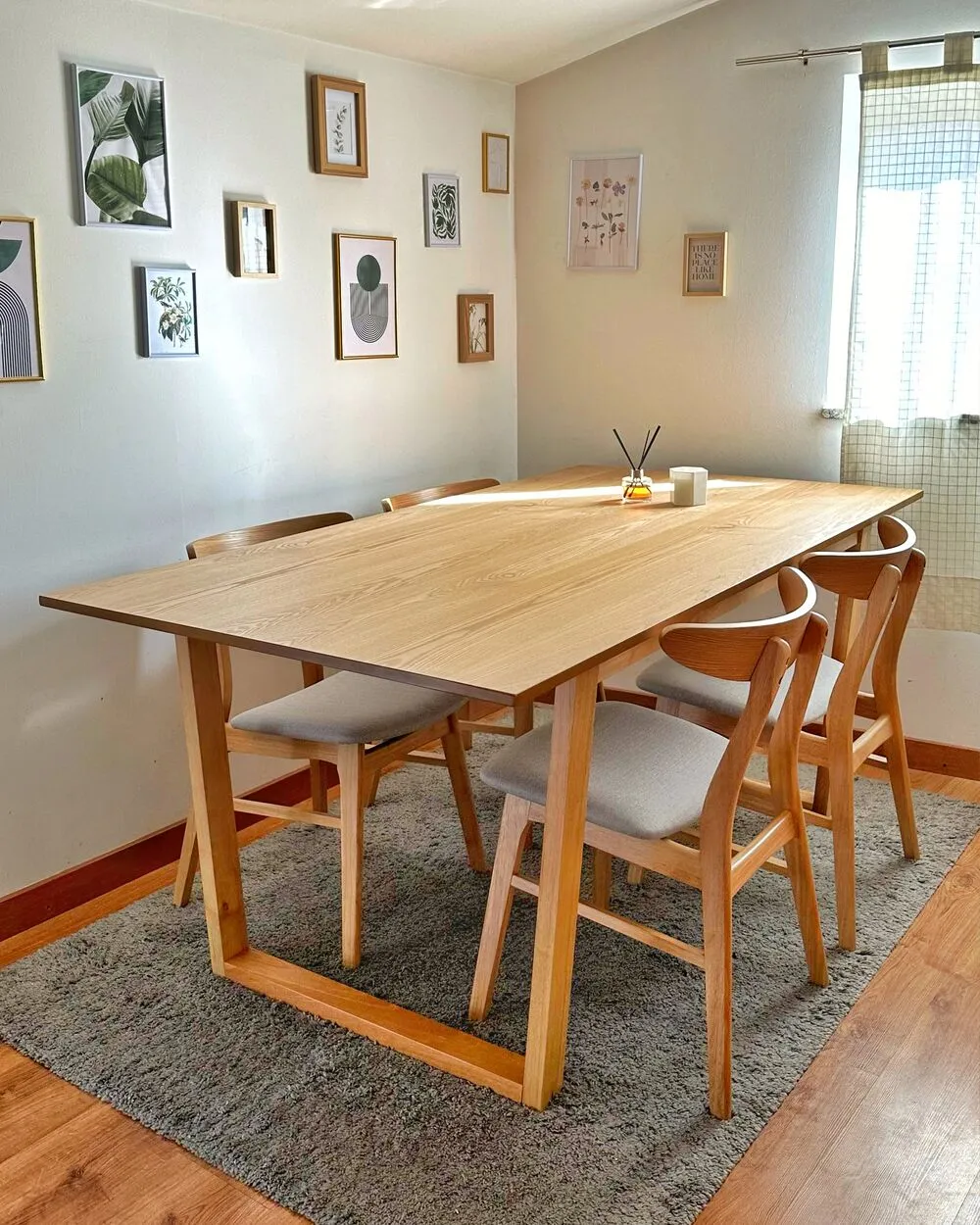 Tavolo da pranzo CAMDEN Frassino chiaro 180 cm 95 cm