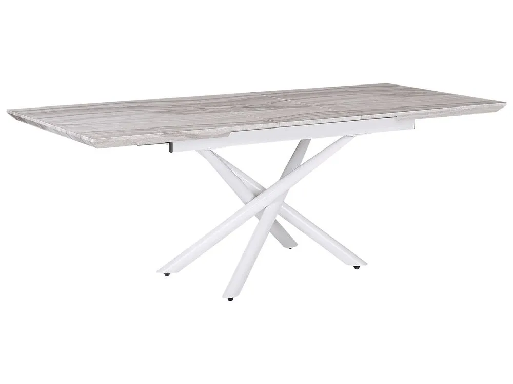 Tavolo da pranzo estensibile MOIRA Bianco 160/200 cm 90 cm