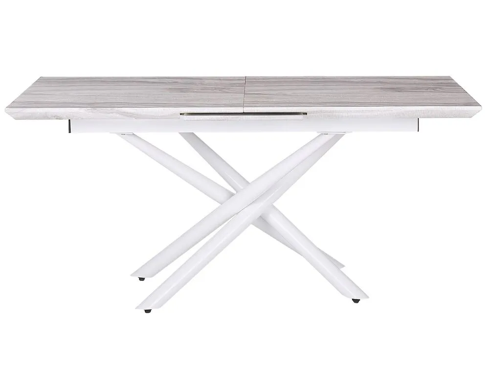 Tavolo da pranzo estensibile MOIRA Bianco 160/200 cm 90 cm