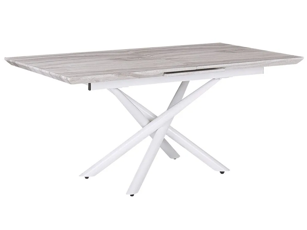 Tavolo da pranzo estensibile MOIRA Bianco 160/200 cm 90 cm