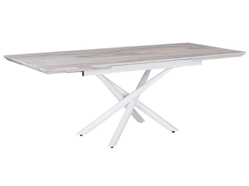 Tavolo da pranzo estensibile MOIRA Bianco 160/200 cm 90 cm