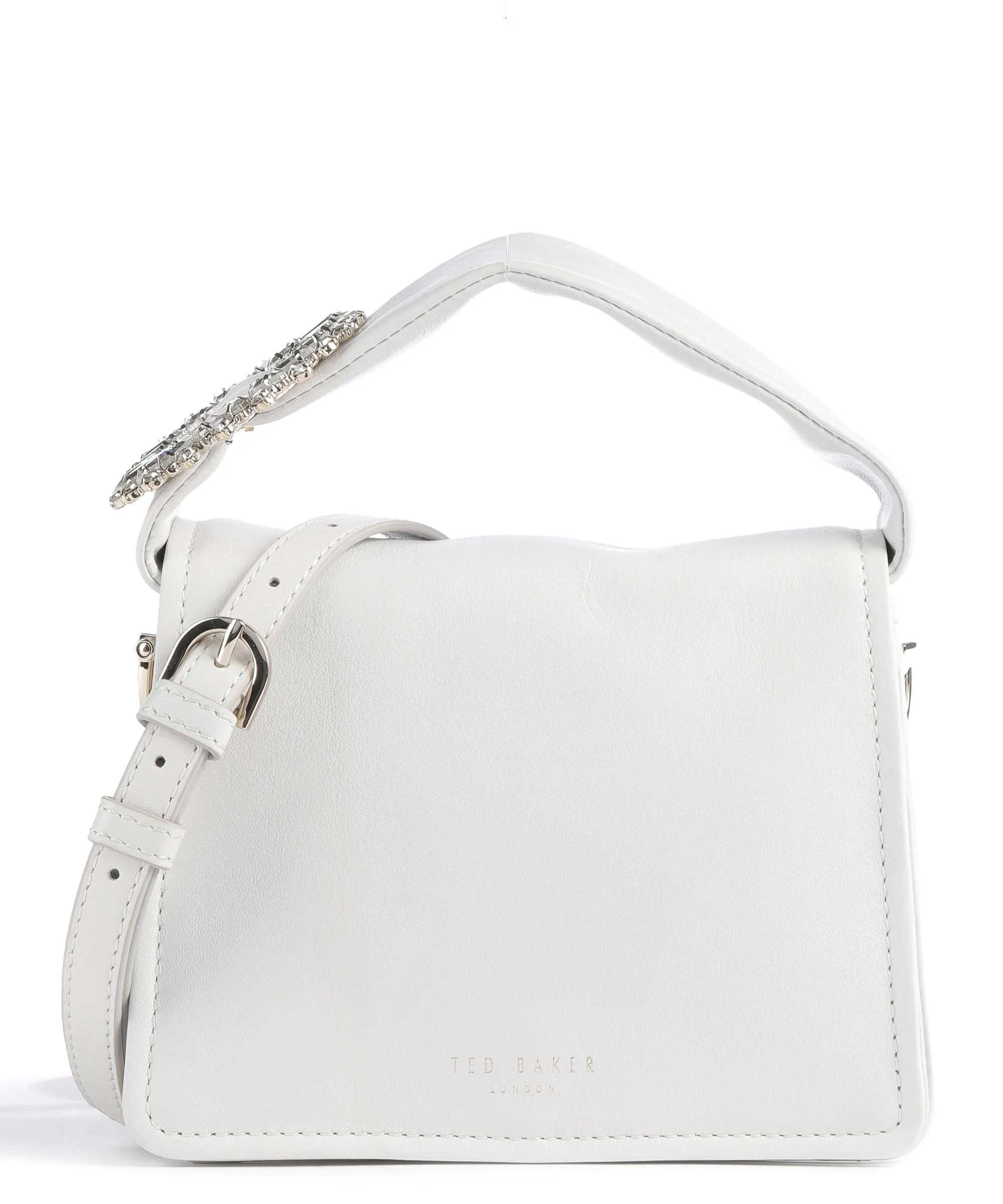  Ted Baker Emie Borsa a tracolla morbida pelle bovina bianco  