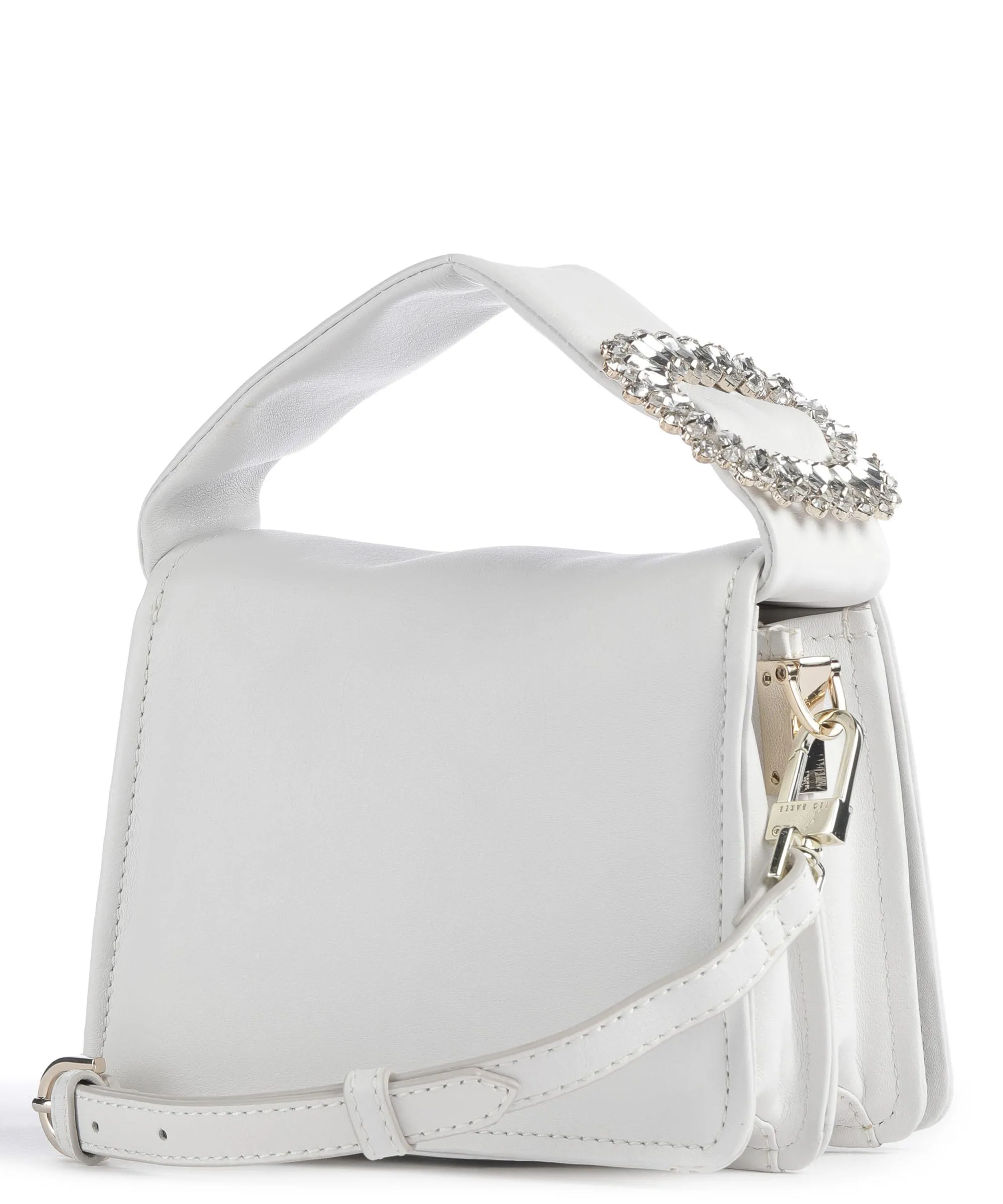  Ted Baker Emie Borsa a tracolla morbida pelle bovina bianco  