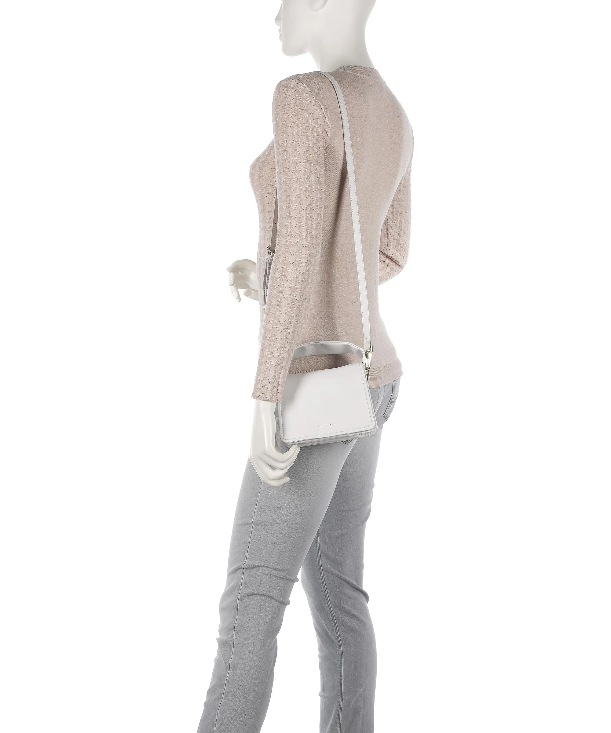  Ted Baker Emie Borsa a tracolla morbida pelle bovina bianco  