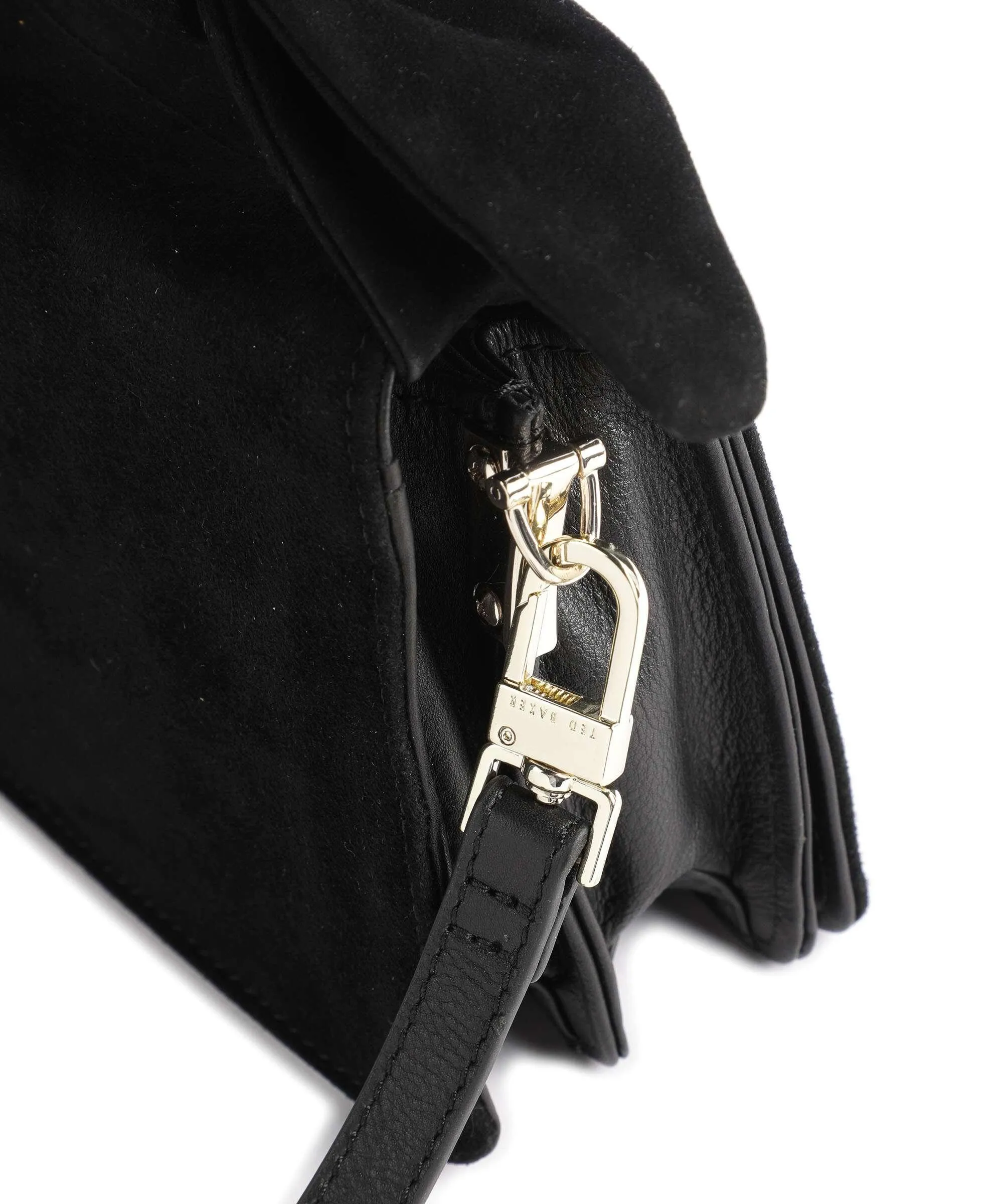  Ted Baker Niyah Borsa a tracolla pelle bovina ruvida nero  