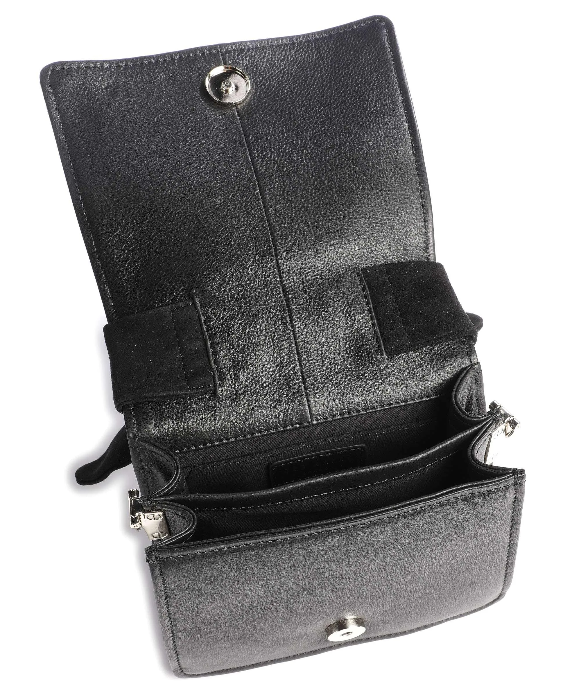  Ted Baker Niyah Borsa a tracolla pelle bovina ruvida nero  