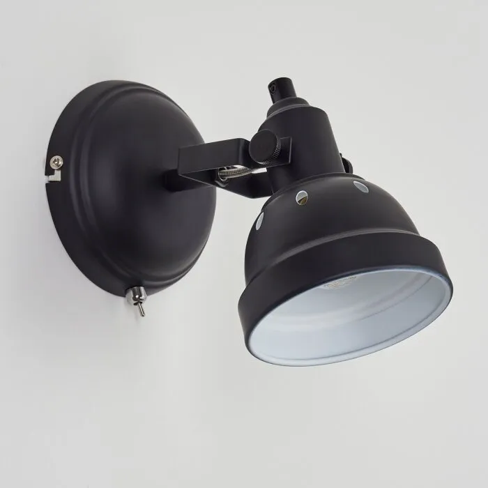 Tita Applique Cromo, Nero, 1-Luce