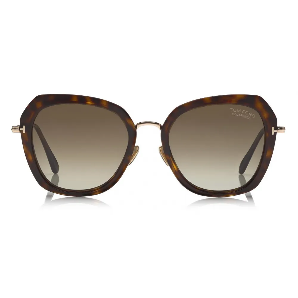 Tom Ford - Kenyan Sunglasses - Occhiali da Sole a Farfalla - Havana Scuro - FT0792-P - Occhiali da Sole - Tom Ford Eyewear