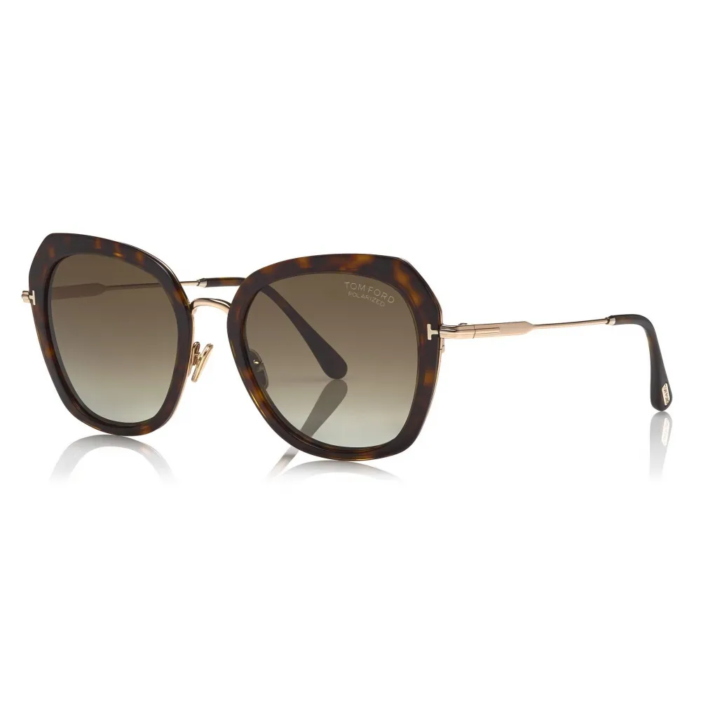 Tom Ford - Kenyan Sunglasses - Occhiali da Sole a Farfalla - Havana Scuro - FT0792-P - Occhiali da Sole - Tom Ford Eyewear