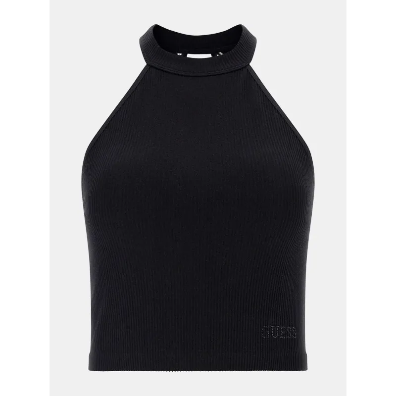TOP IN MAGLIA INSERTO DI PIZZO DA DONNA GUESS