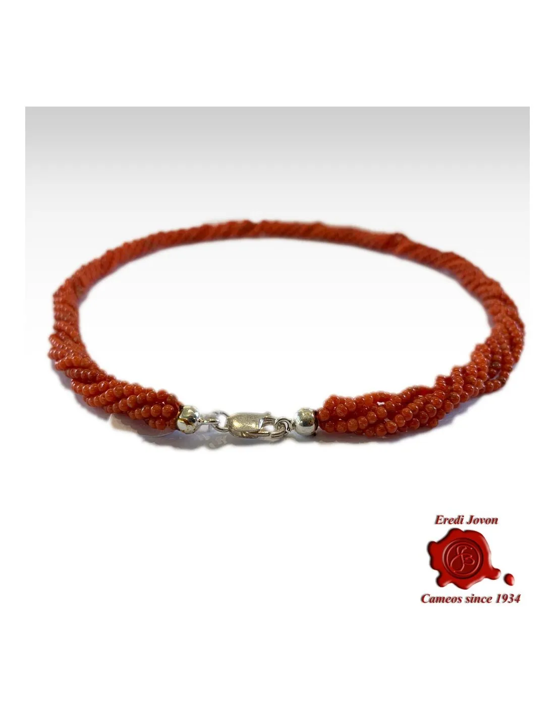 Torchon Corallo Rosso Argento