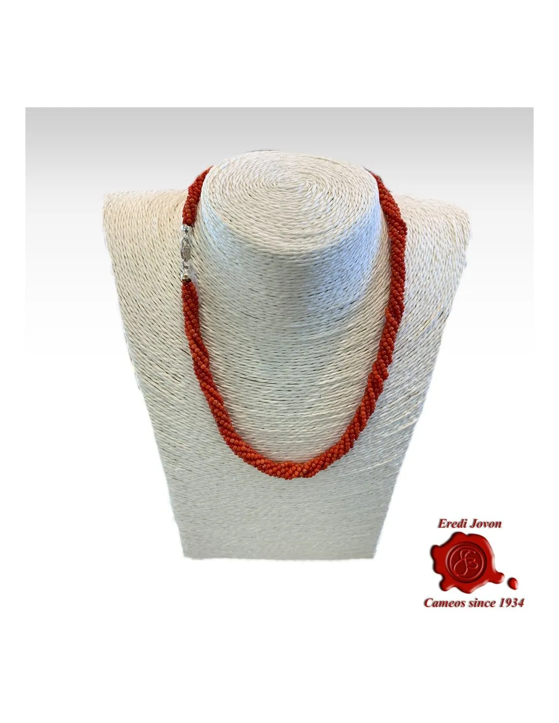Torchon Corallo Rosso Argento