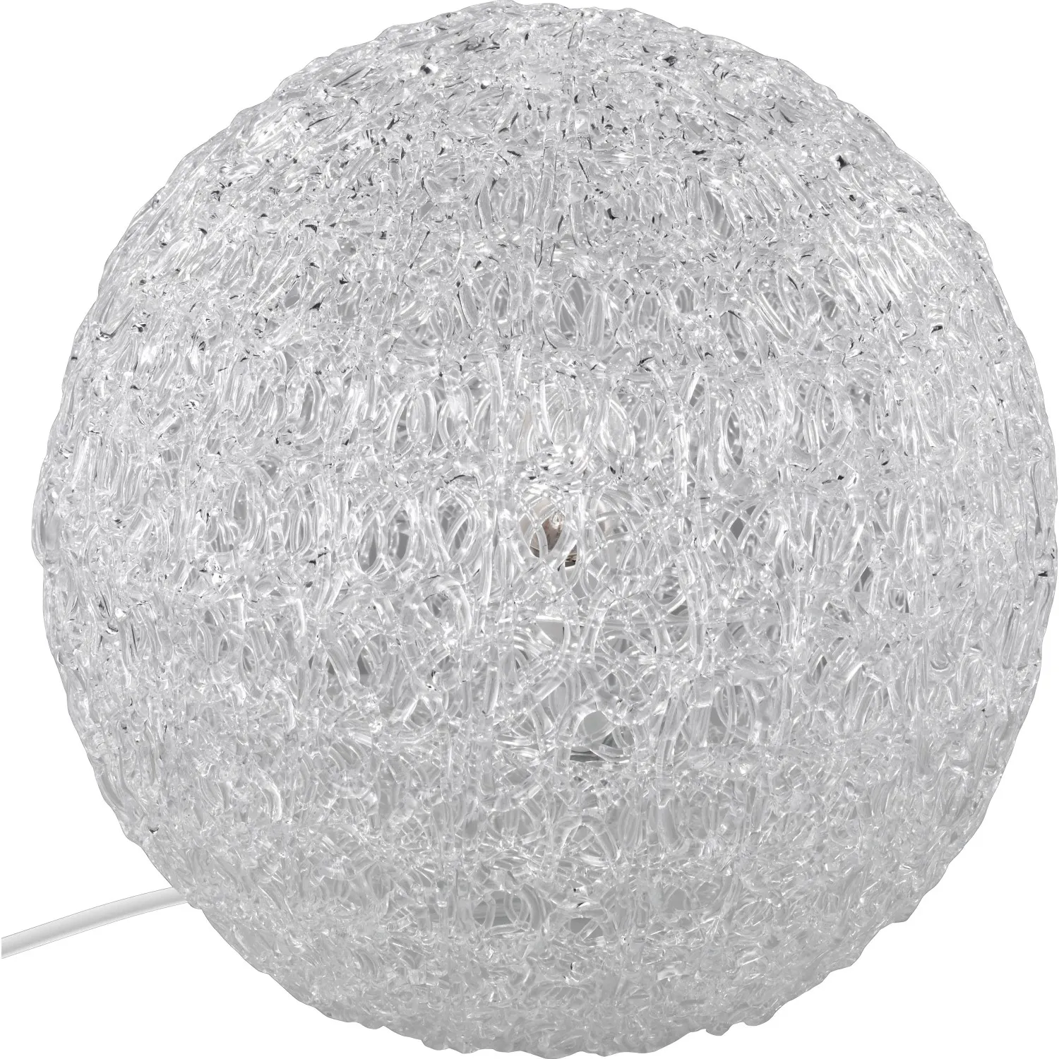 Trio lampada da tavolo Sweety a sfera acrilico trasparente 25 cm