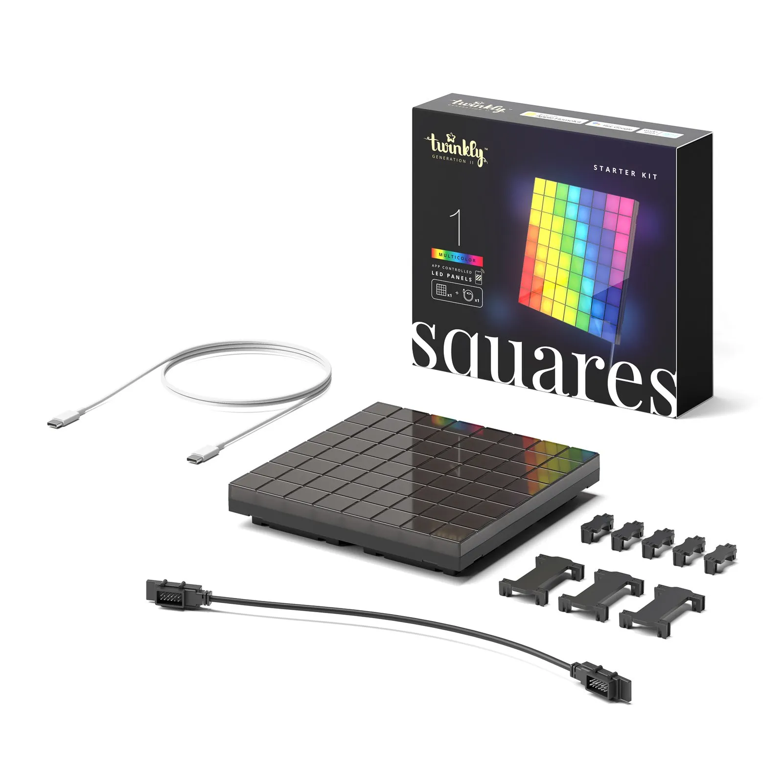 Twinkly RGB nero 1 pezzo starter set USB-C