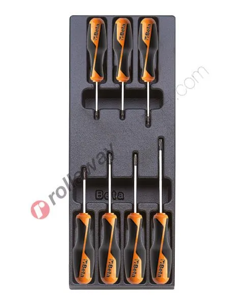 Utensili Beta in termoformato rigido T205 assortimento di 7 utensili