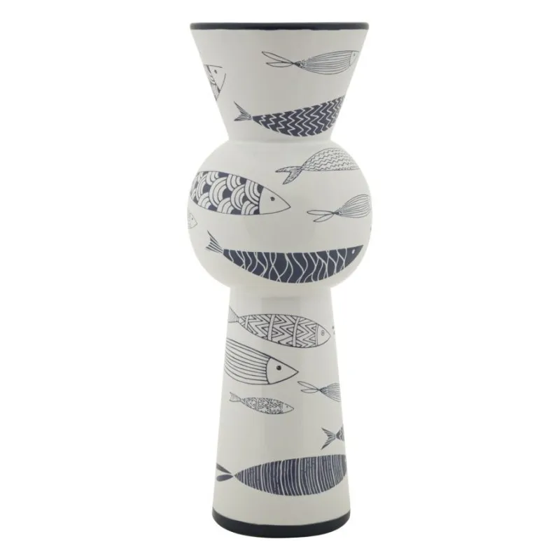 Vaso Ceramica Fish Tall Cm Ø 14X38,5