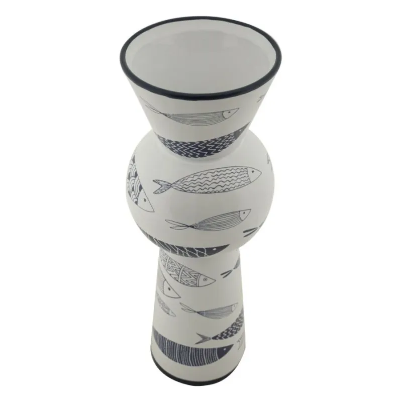 Vaso Ceramica Fish Tall Cm Ø 14X38,5