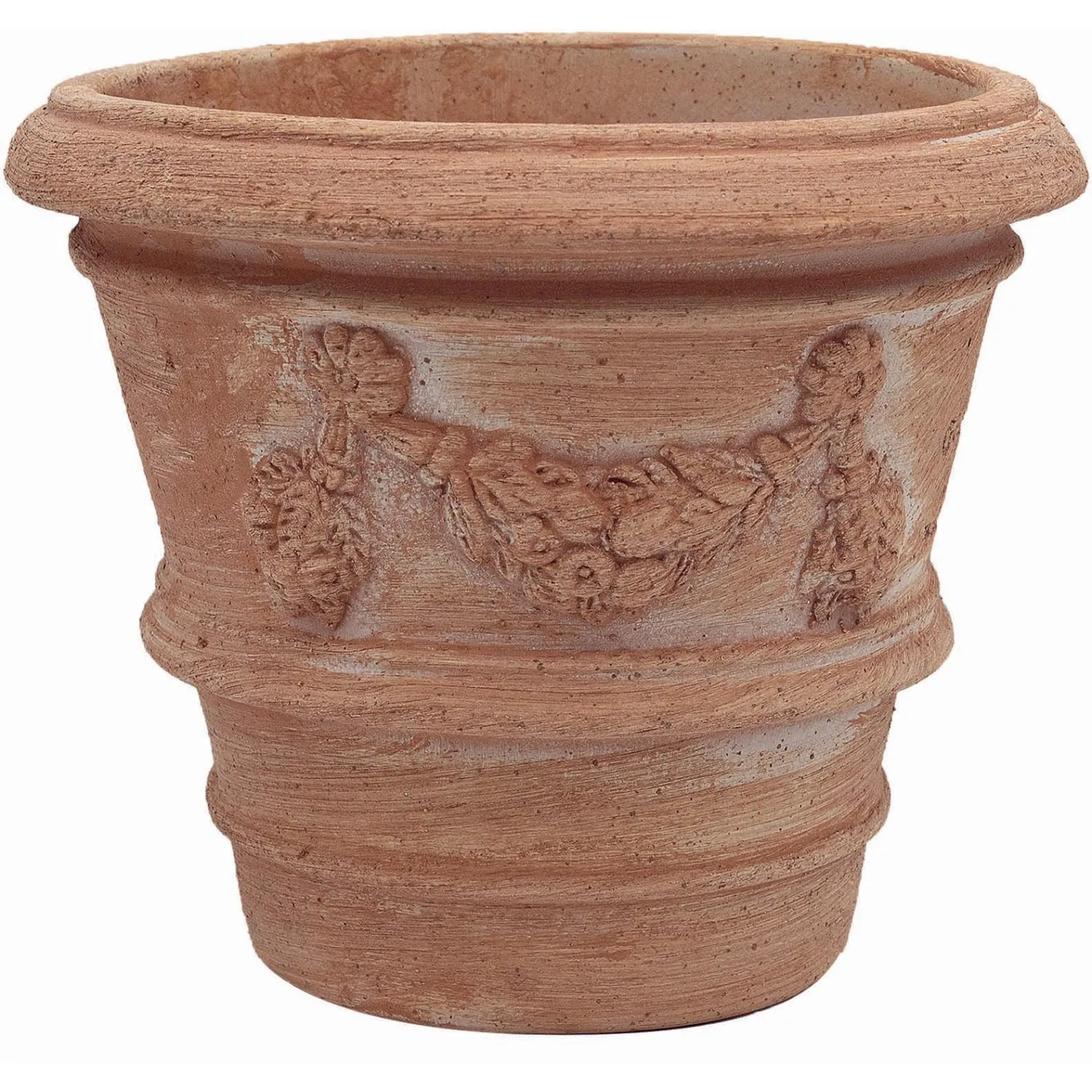 Vaso per piante in terracotta imprunetino festonato ø 20 cm