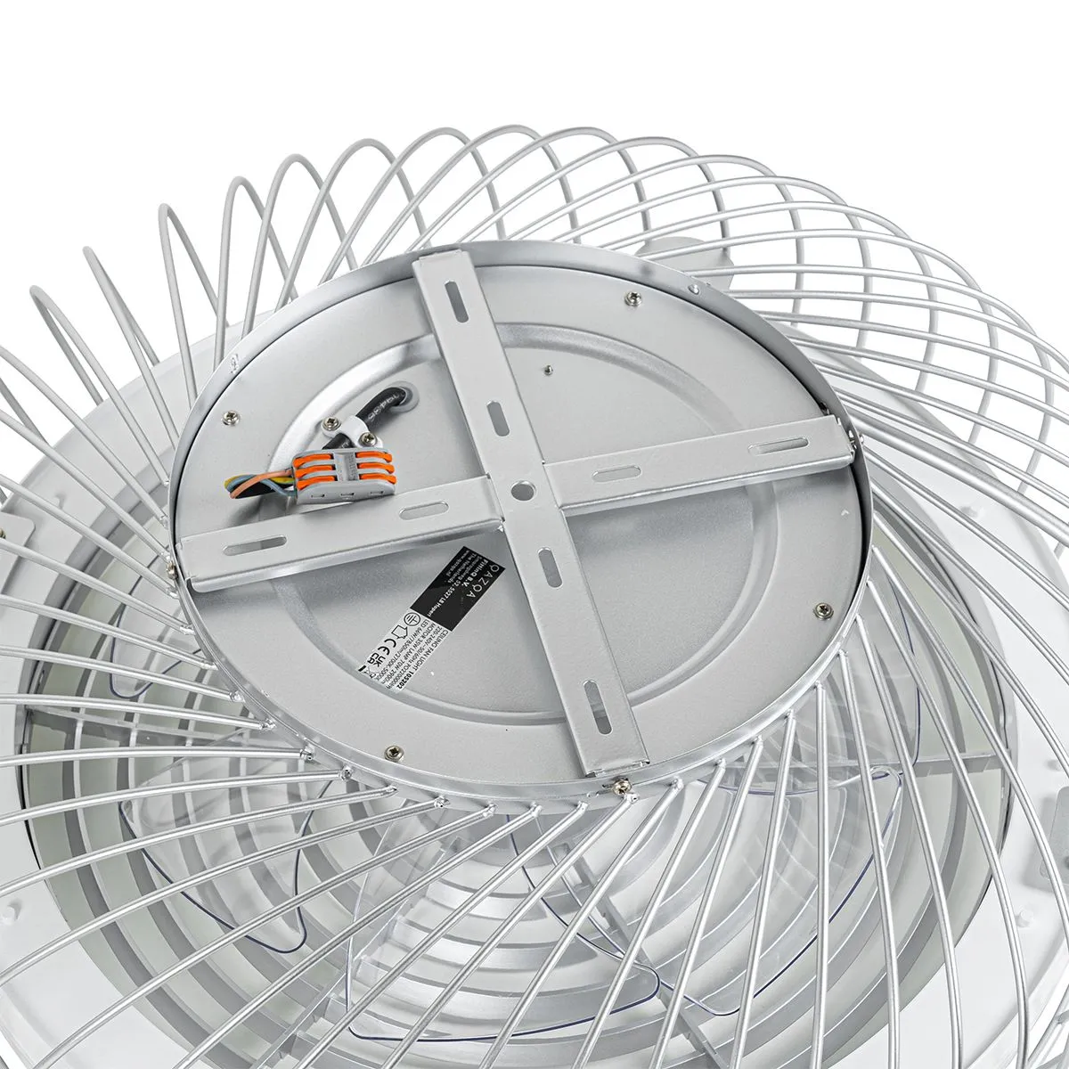 Ventilatore da soffitto intelligente argento incl. LED con telecomando - Crowe