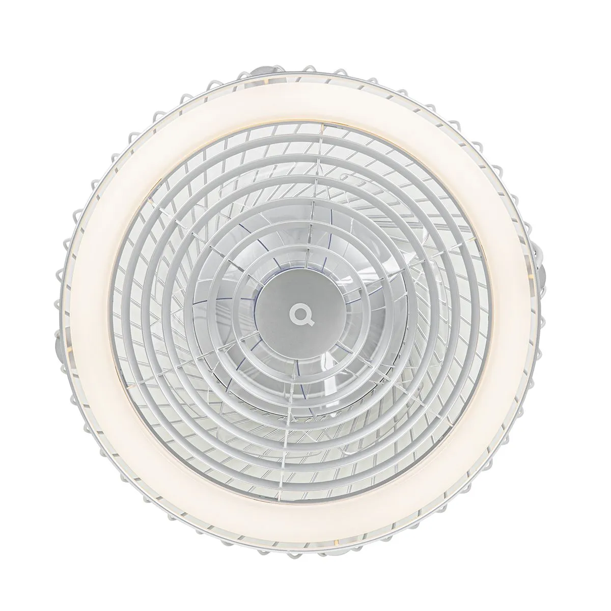 Ventilatore da soffitto intelligente argento incl. LED con telecomando - Crowe
