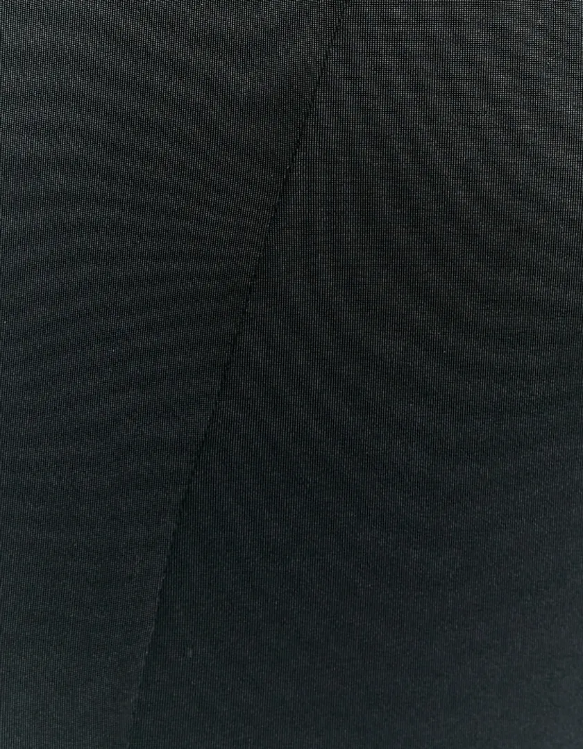 Vestito Midi da Festa Monospalla Nero  