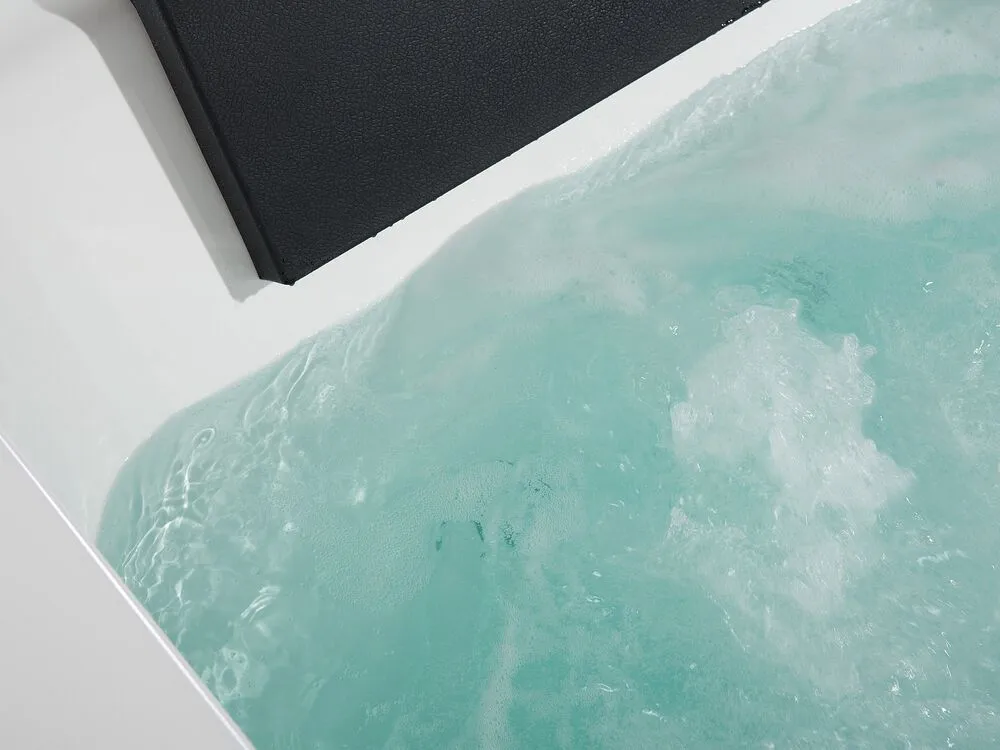 Whirlpool Bath with LED 1740 mm White SAMANA
