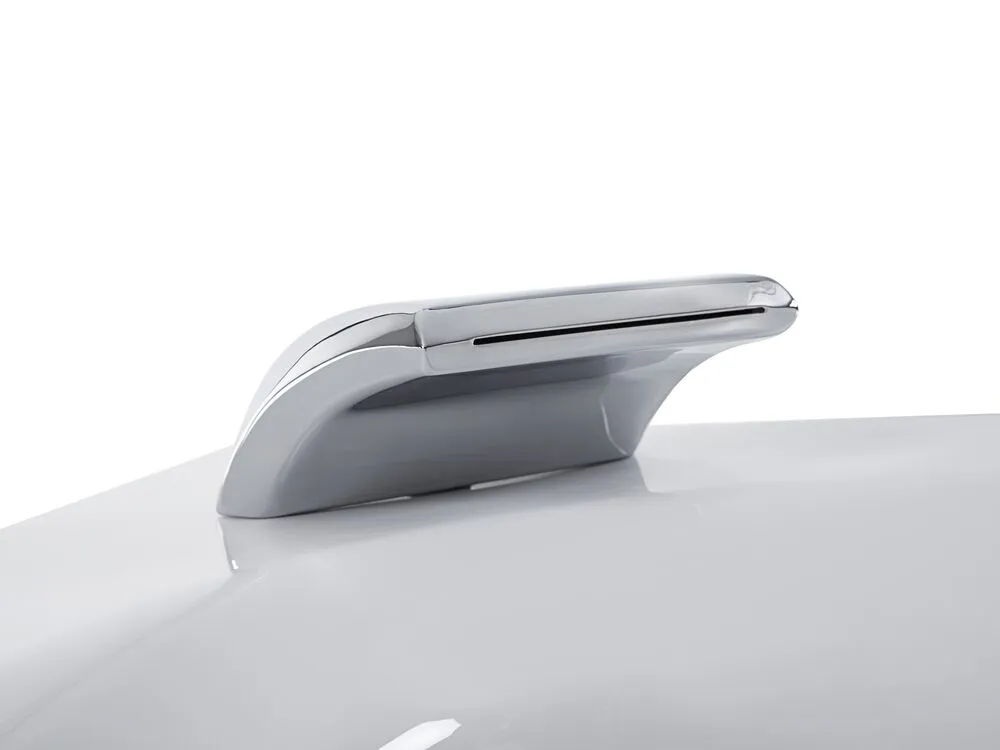 Whirlpool Corner Bath with LED 2500 x 1500 mm White SENADO