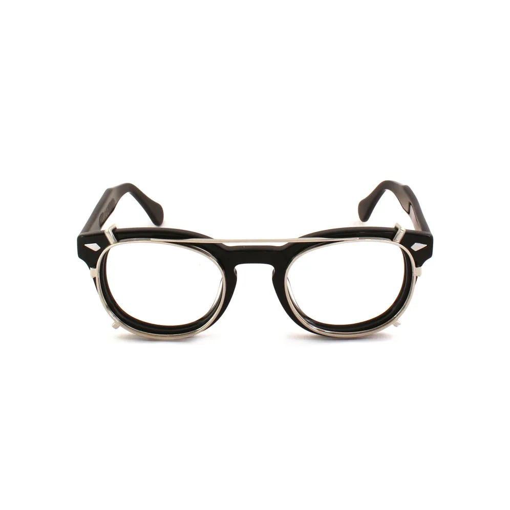   XLAB Clip-on 02 Argento Antiriflesso per 8004 stile moscot calibro 48mm